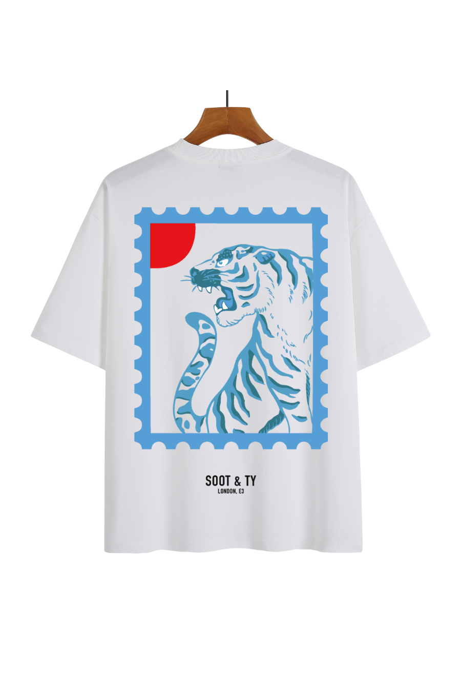 Tiger Stamp Graphic Relaxed Fit T Shirt