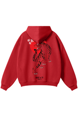 Soot and Ty Dancing Crane Print Relaxed Fit T-Shirt