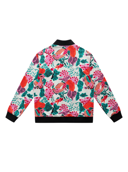 Koi Green Reversible Bomber Jacket