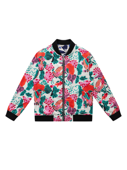 Koi Green Reversible Bomber Jacket