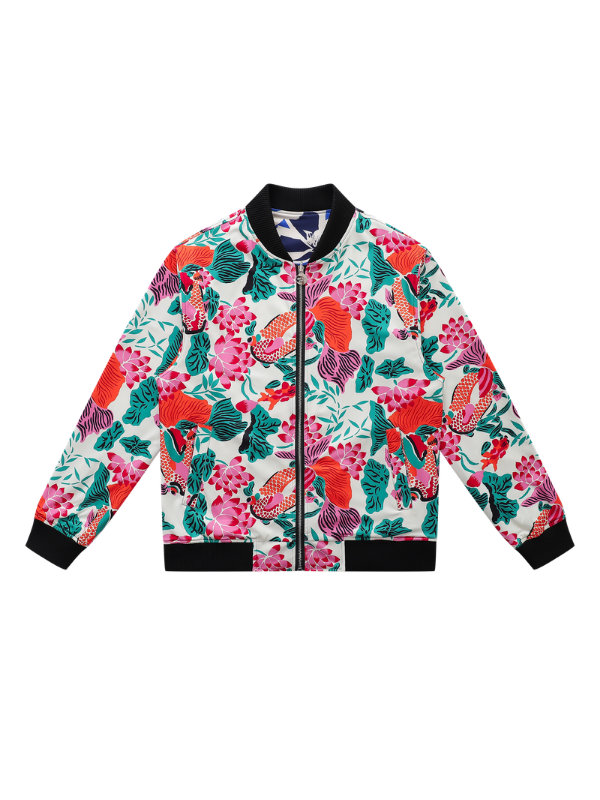 Koi Green Reversible Bomber Jacket