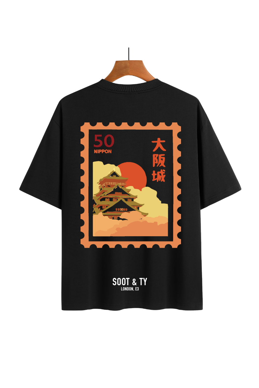 Soot and Ty Osaka Palace Print Relaxed Fit T-Shirt