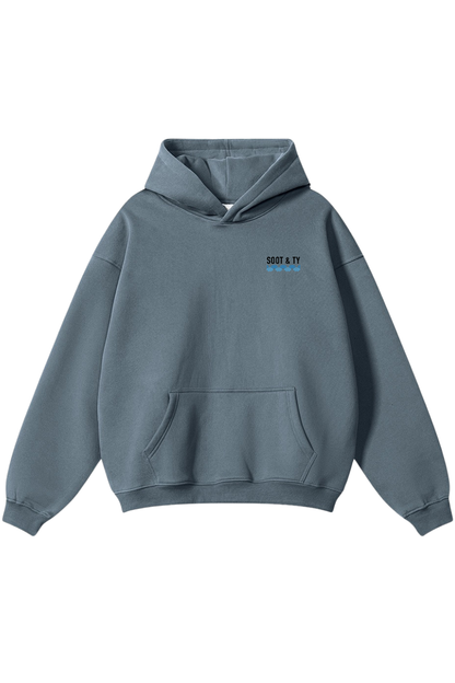 [PRE-ORDER] Reflective Koi Print Relaxed Fit Hoodie