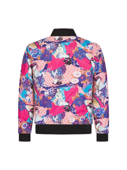 Black Lumiere Tiger Sukajan Reversible Bomber Jacket
