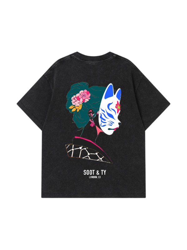 Mask Stonewash Graphic Relaxed Fit T-Shirt