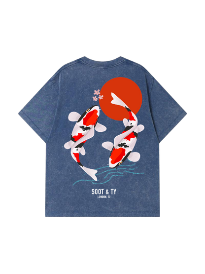 Koi Stonewash Graphic Relaxed Fit T-Shirt