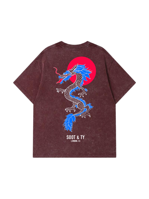 Dragon Stonewash Graphic Relaxed Fit T-Shirt 