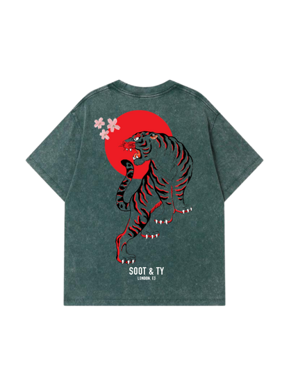 Tiger Stonewash Graphic Relaxed Fit T-Shirt