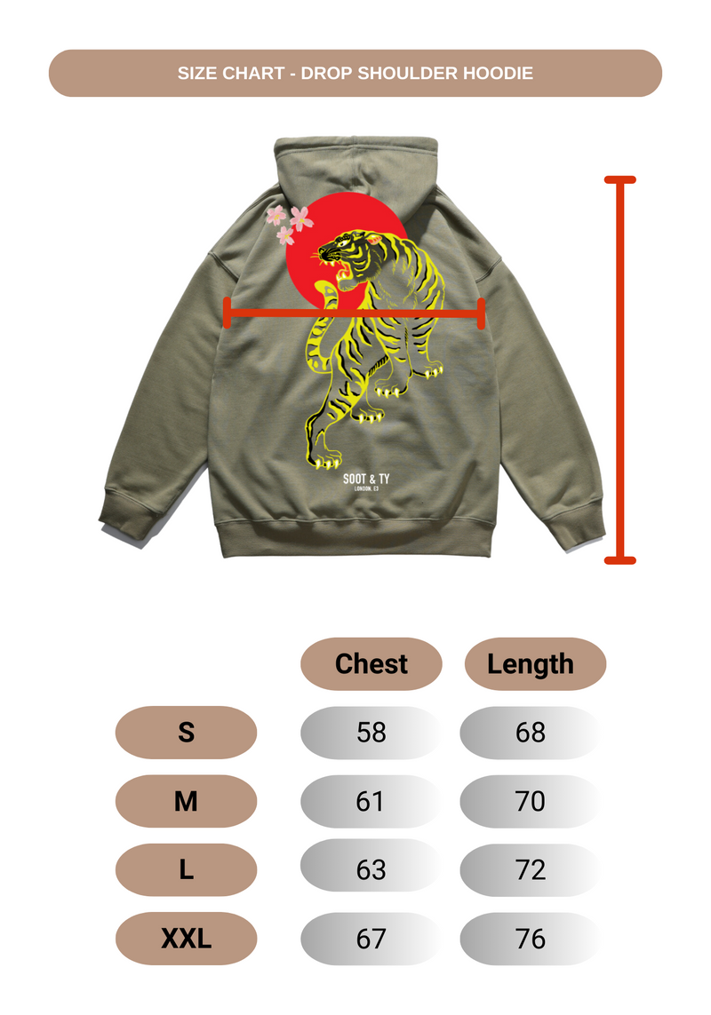 Soot and Ty Crane Blossom Print Oversize Fit Hoodie