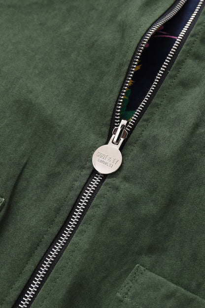 Classic Reversible Chore Bomber Jacket Forest Green