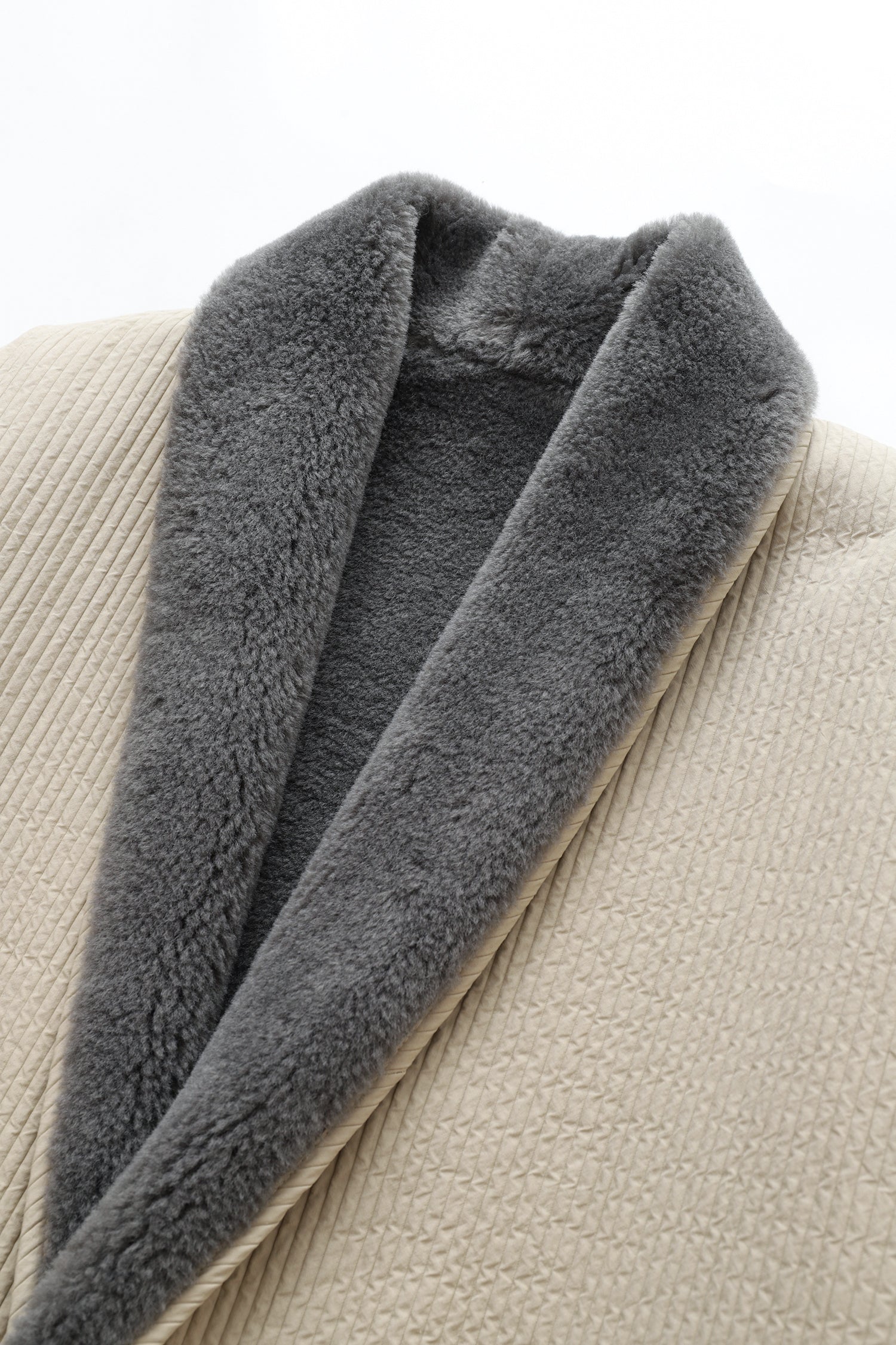 Soot and Ty Reversible Kimono Jacket Unisex Beige