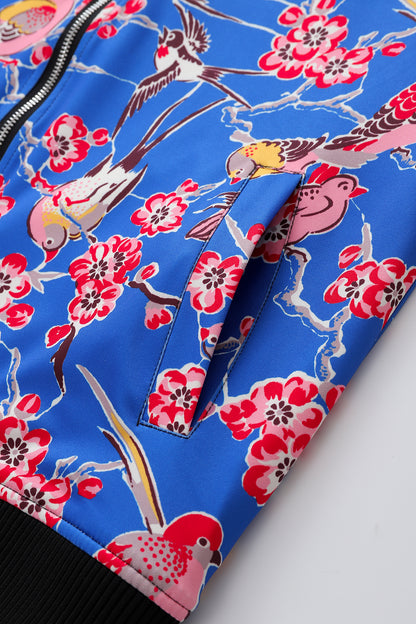 Soot and Ty Palm Tree Reversible Bomber Jacket Unisex