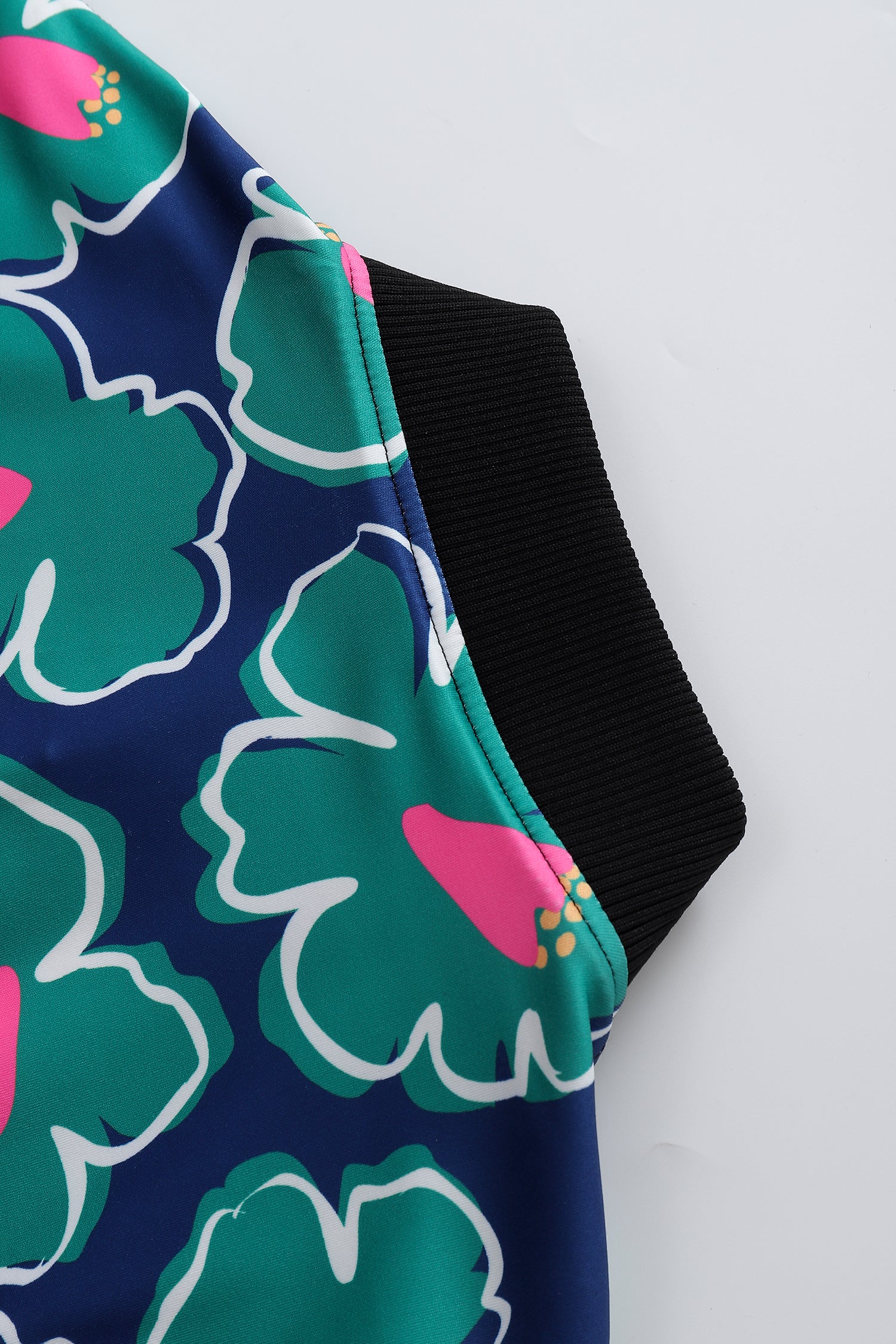 Soot and Ty Koi Blue Reversible Bomber Jacket Unisex