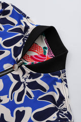 Soot and Ty Koi Orange Reversible Bomber Jacket Unisex