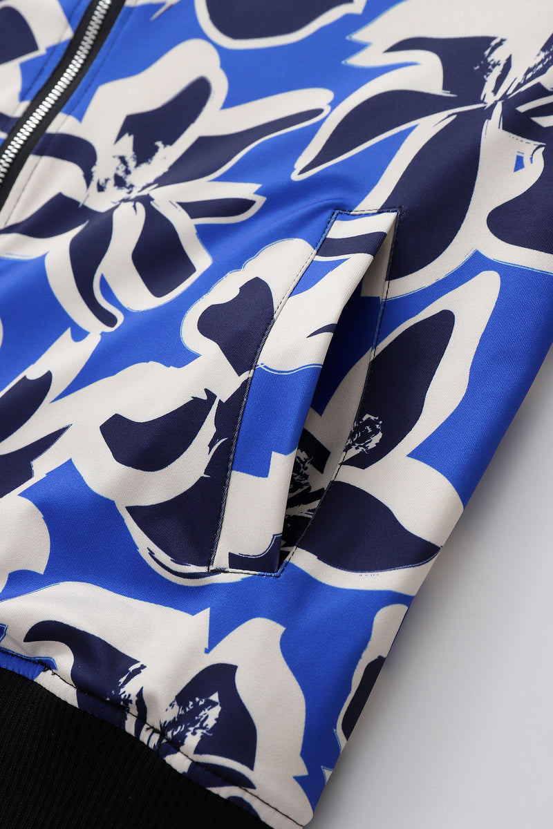 Soot and Ty Koi Orange Reversible Bomber Jacket Unisex