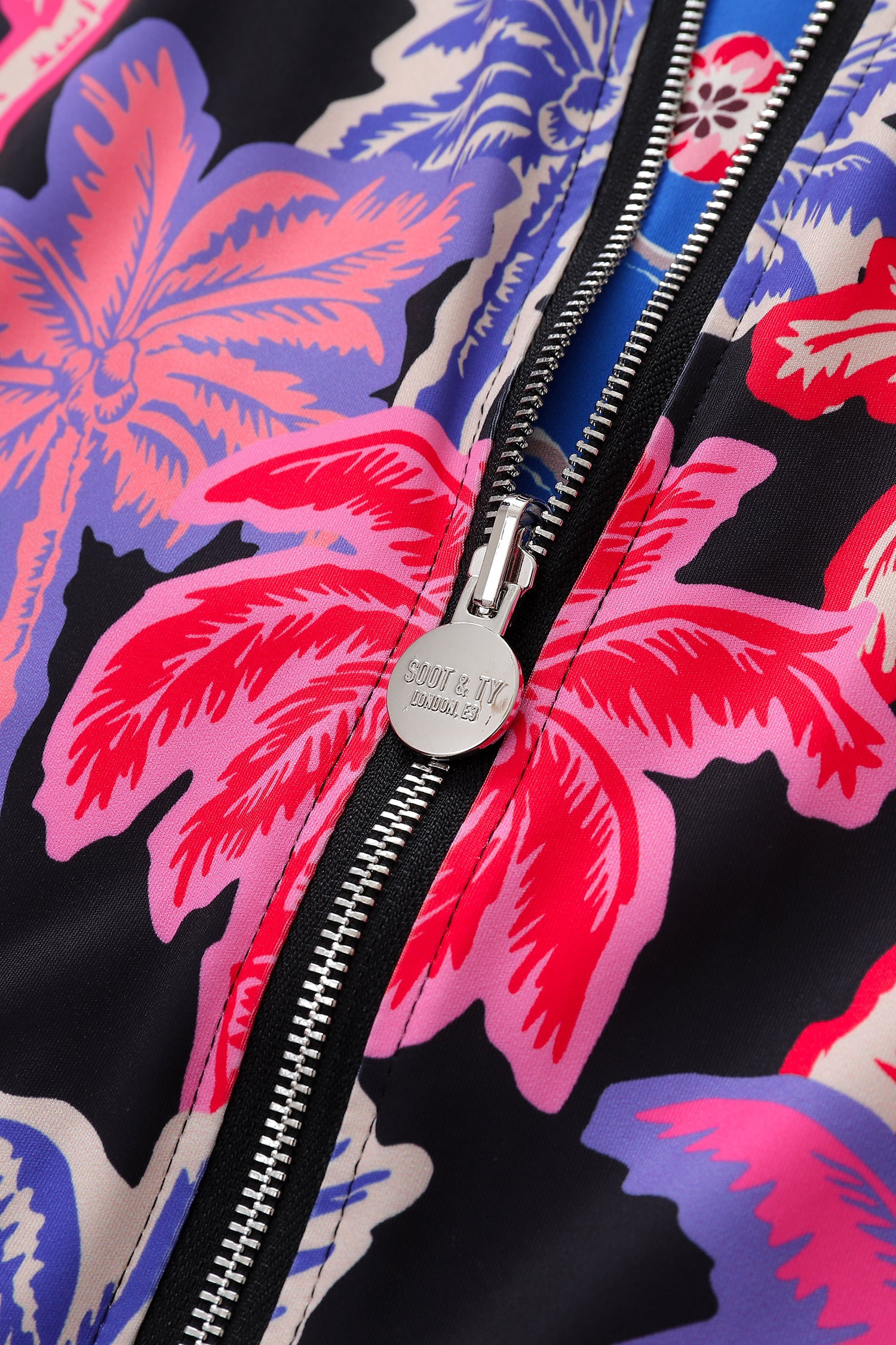 Soot and Ty Palm Tree Reversible Bomber Jacket Unisex