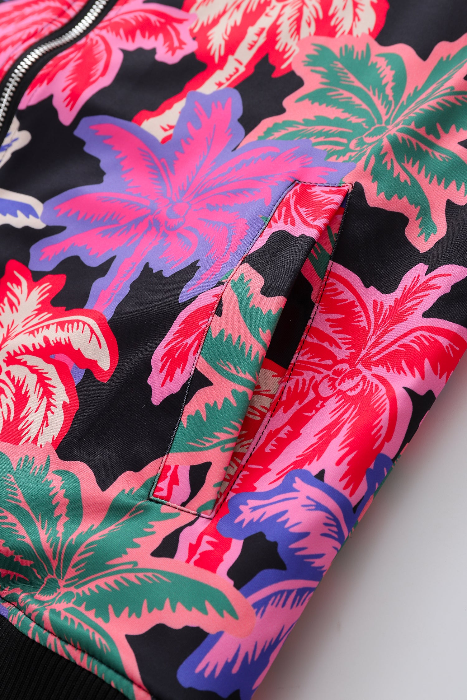 Soot and Ty Palm Tree Reversible Bomber Jacket Unisex