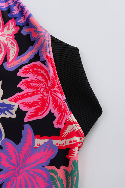 Soot and Ty Palm Tree Reversible Bomber Jacket Unisex
