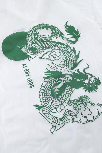 [PRE-ORDER] Re-Usable Travel Raincoat Waterproof Dragon Print with Hood
