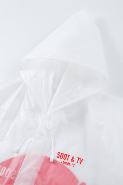 [PRE-ORDER] Re-Usable Travel Raincoat Waterproof Tiger Print with Hood