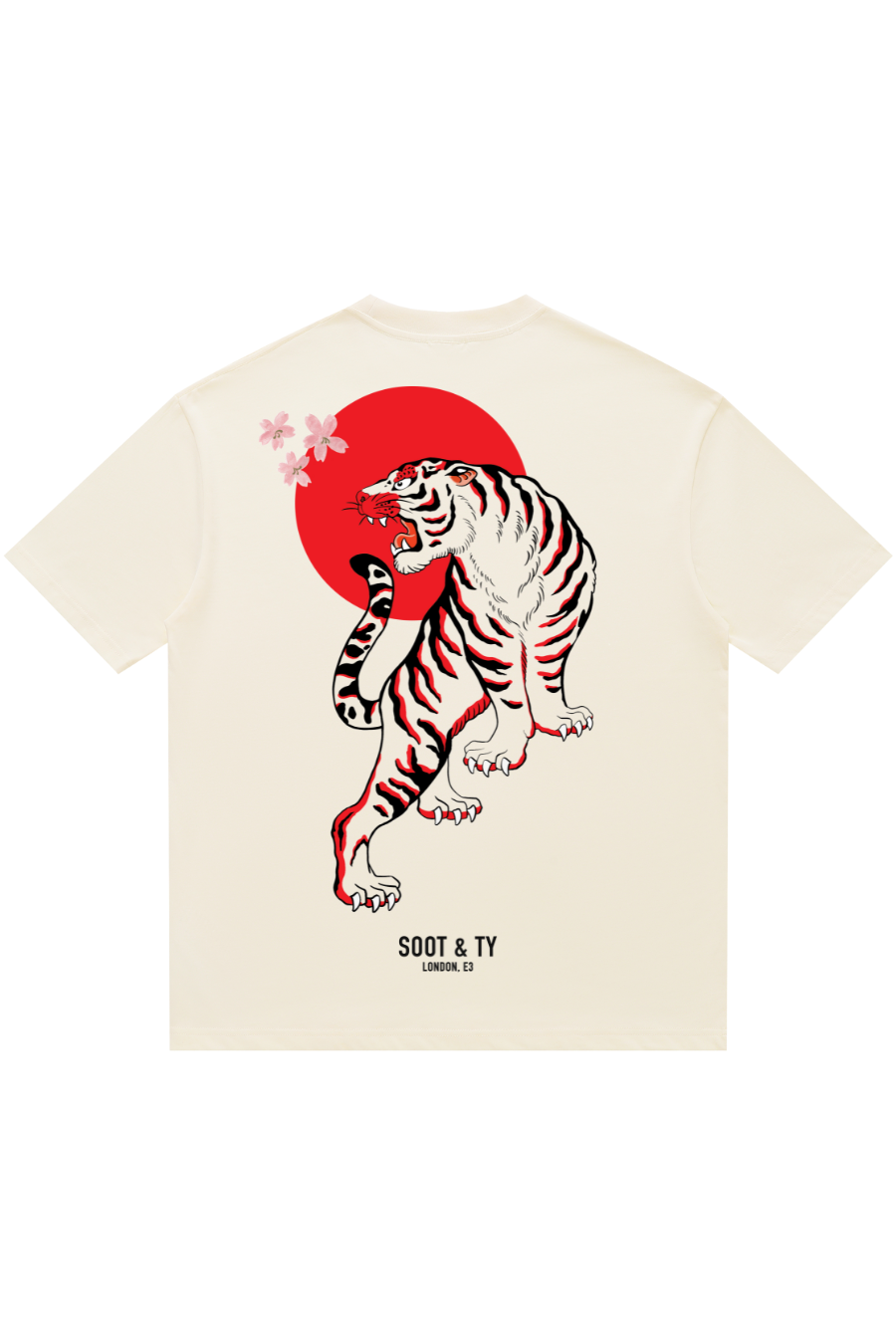 Soot and Ty Tiger Print Relaxed Fit T-Shirt