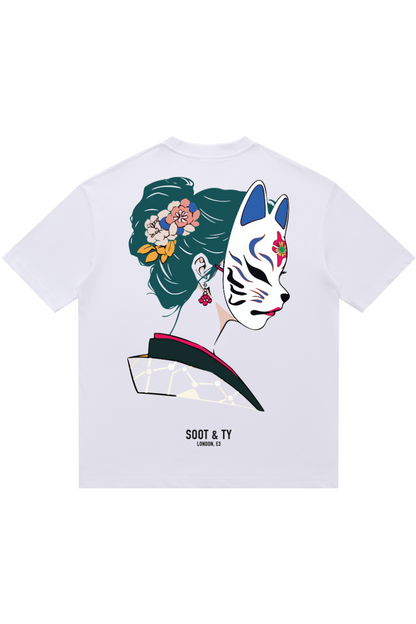 Soot and Ty Geisha Mask Relaxed Fit T-Shirt
