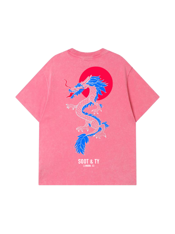 Dragon Stonewash Graphic Relaxed Fit T-Shirt 