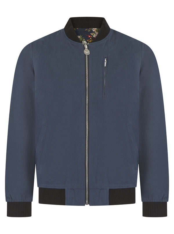 Soot and Ty Reversible Navy Harrington Bomber Jacket