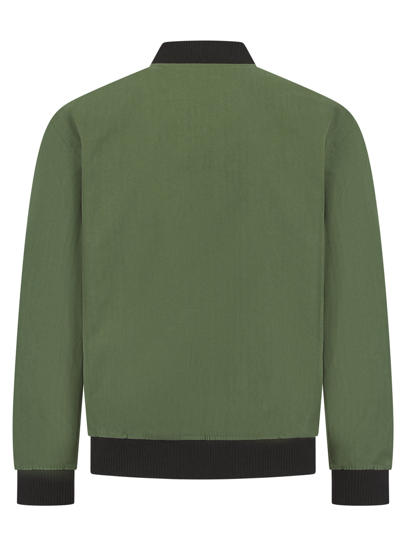 Soot and Ty Reversible Khaki Harrington Bomber Jacket
