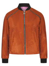 Soot and Ty Reversible Tan/Tie Dye Crop Bomber Jacket
