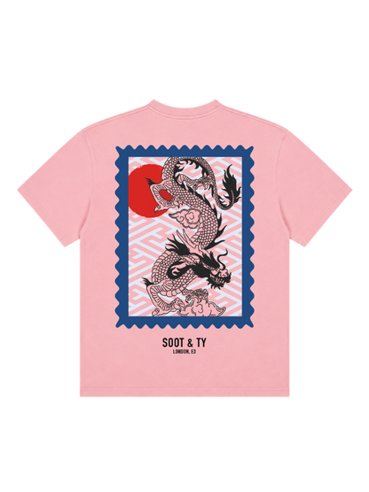 Dragon Stamp Graphic Relaxed Fit T-Shirt