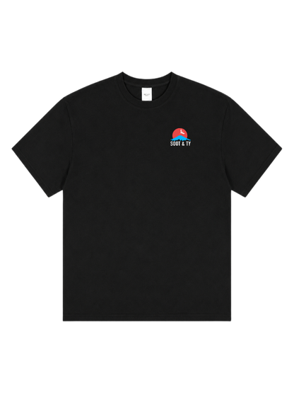 Plum Crane Graphic Relaxed Fit T-Shirt