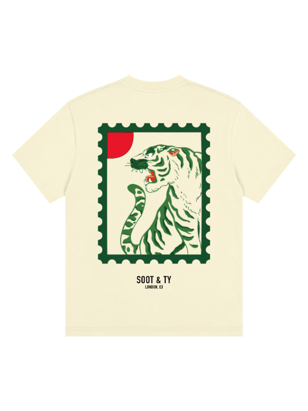 Tiger Stamp Graphic Relaxed Fit T-Shirt