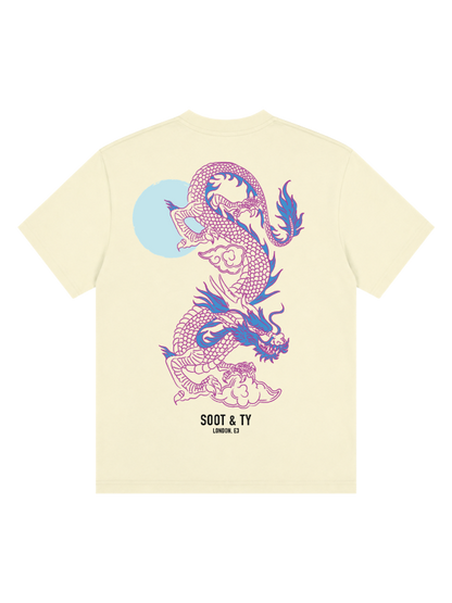 Neon Dragon Graphic Relaxed Fit T-Shirt