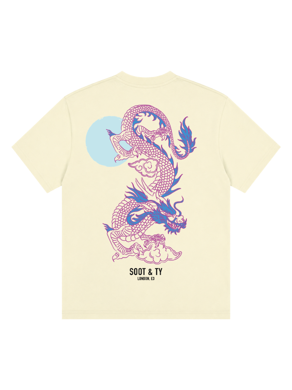 Neon Dragon Graphic Relaxed Fit T-Shirt