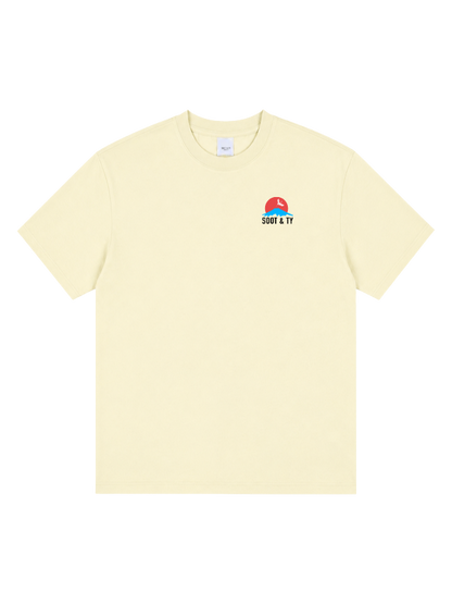 Dancing Crane Graphic Relaxed Fit T-Shirt