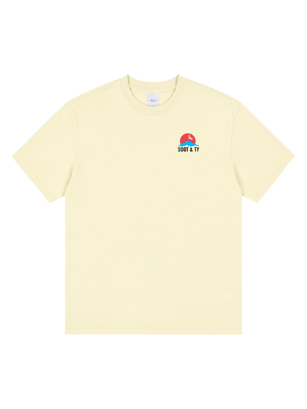 Dancing Crane Graphic Relaxed Fit T-Shirt