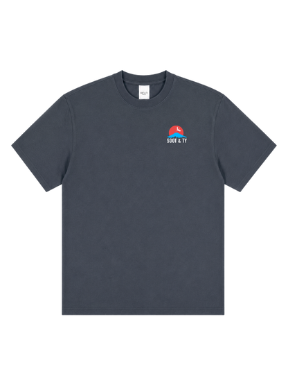 Dancing Crane Graphic Relaxed Fit T-Shirt