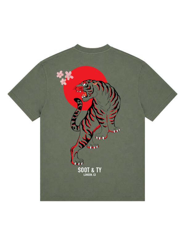 Tiger Graphic Relaxed Fit T-Shirt