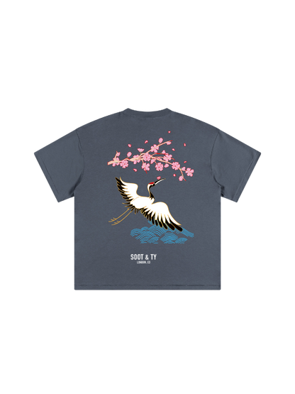 Kids/Petite Pretty Crane Print T-Shirt