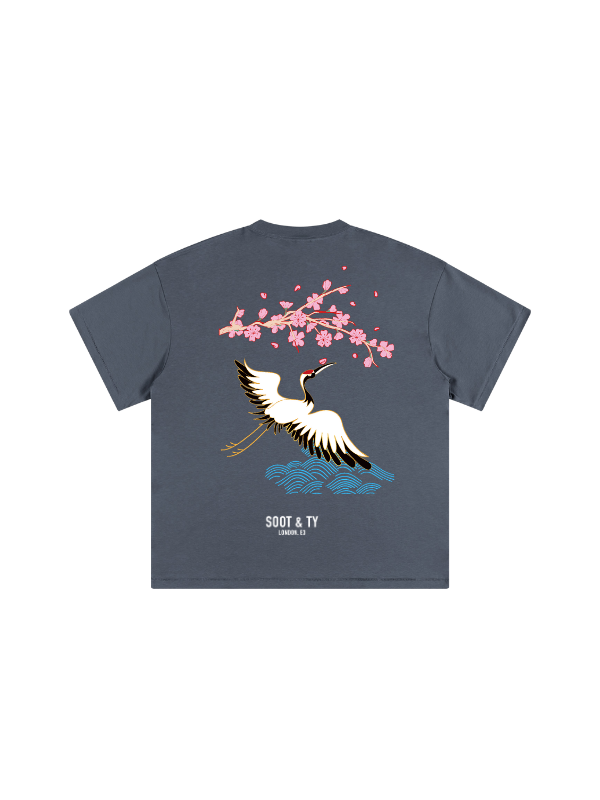 Kids/Petite Pretty Crane Print T-Shirt
