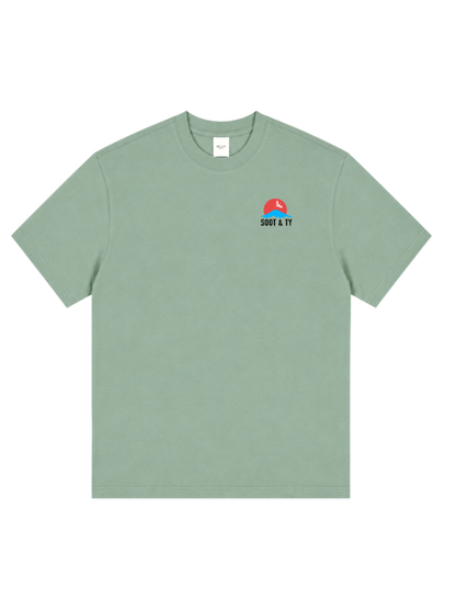 Pretty Crane Graphic Relaxed Fit T-Shirt