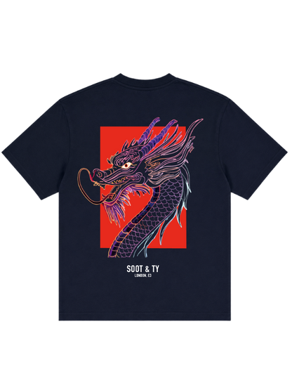 Dragon Head Graphic Relaxed Fit T-Shirt