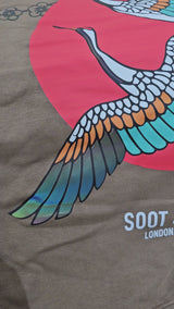 Soot and Ty Crane Blossom Print Oversize Fit Hoodie