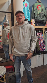 Soot and Ty Crane Blossom Print Oversize Fit Hoodie