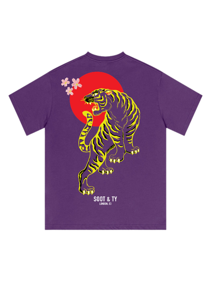 Yellow Tiger Graphic Relaxed Fit T-Shirt