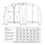 Soot and Ty Reversible Black Velvet Crane Sukajan Bomber Jacket