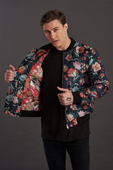 unique statement bomber jacket for men
