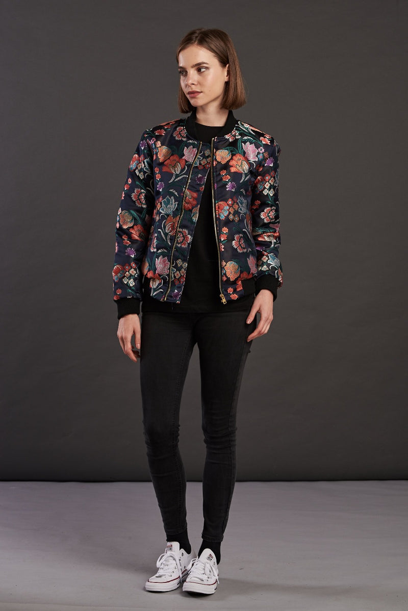 Statement bomber jacket for women