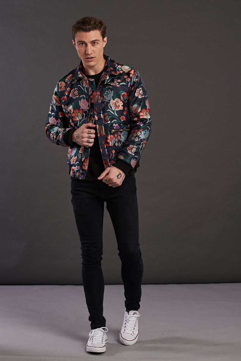 statement bomber jacket for men